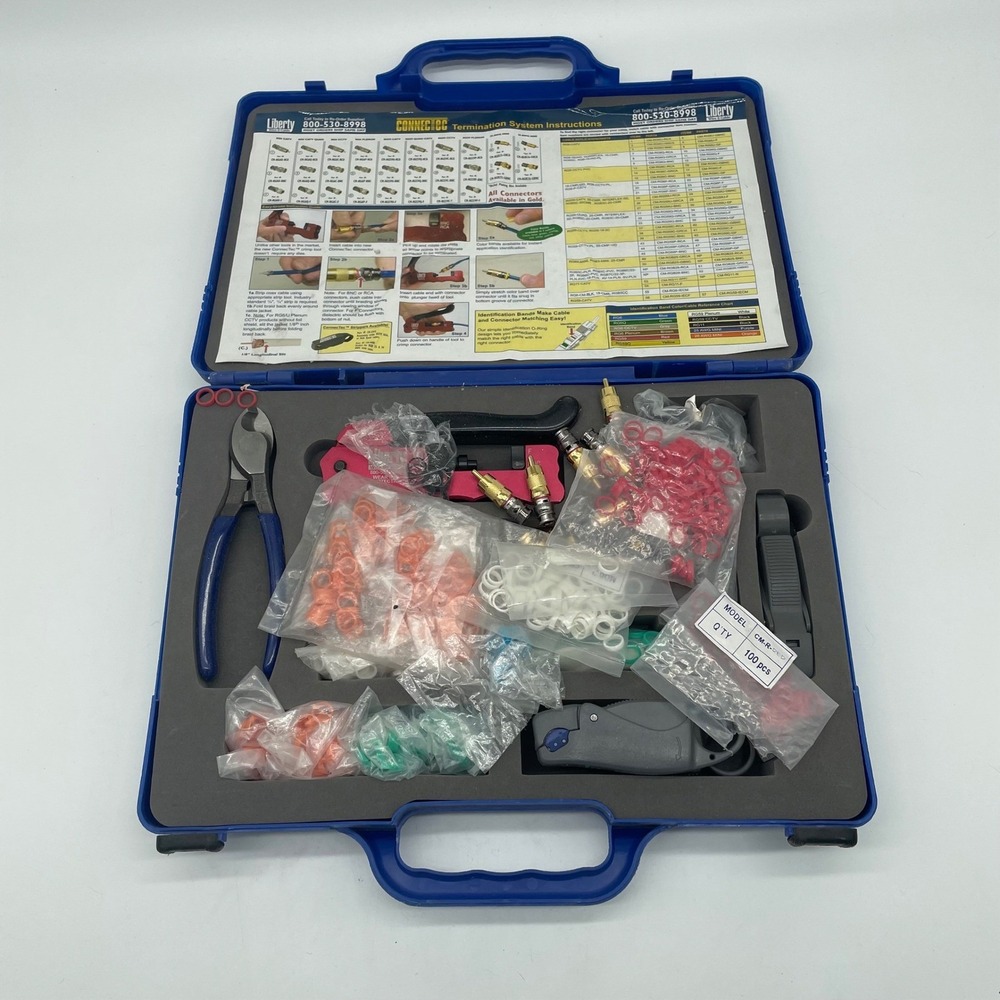 Liberty AV ConnecTec Tool Kit CM-TOOL Cable Compression Crimper Stripper BNC RCA